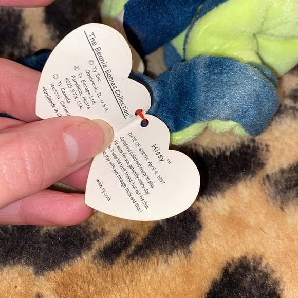 3/$30 Ty Beanie Baby Hissy 1997 - Picture 4 of 8